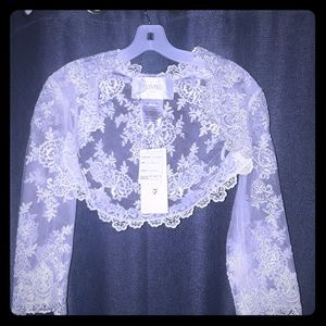 Wedding gown shawl